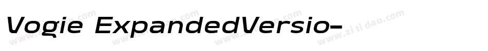 Vogie ExpandedVersio字体转换